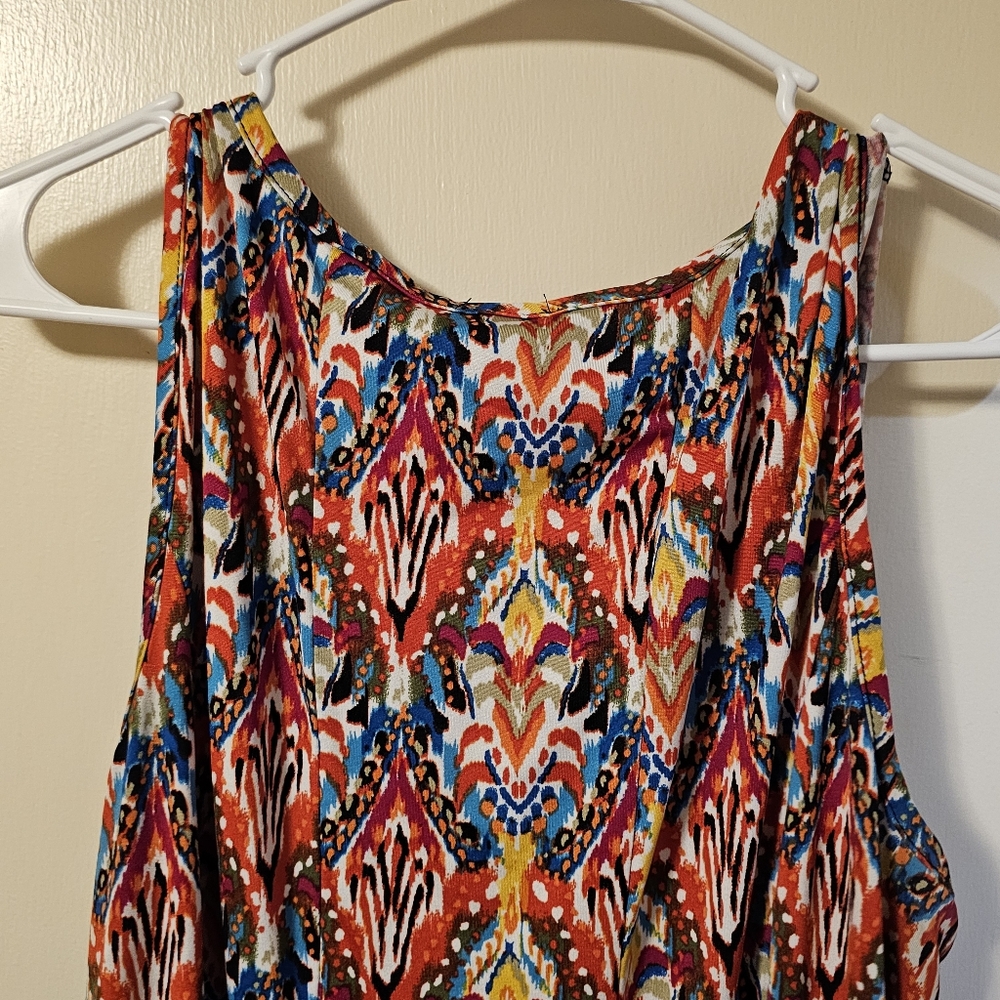Colorful Sleeveless Maxi Dress - Picture 5 of 5